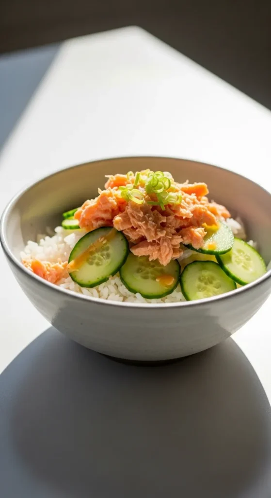 Rice Bowl Salmon Plate