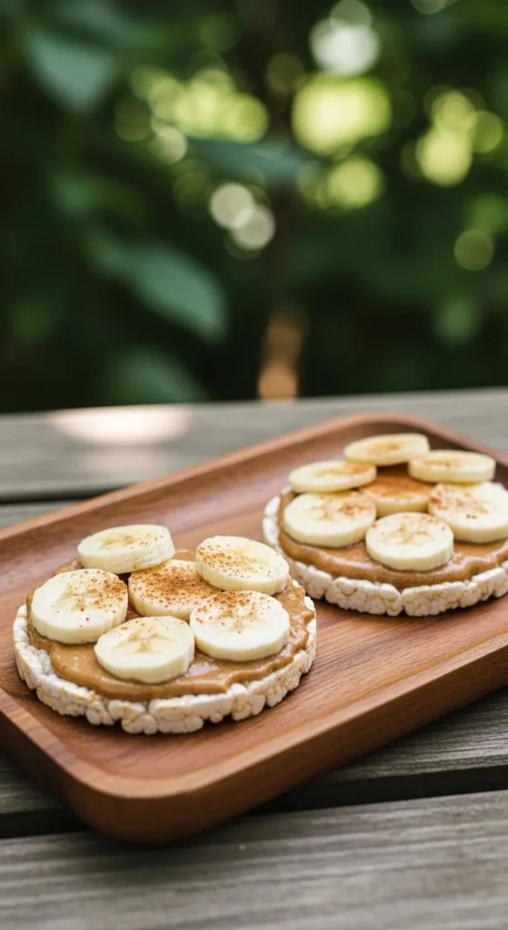 Rice Cakes with Nut Butter