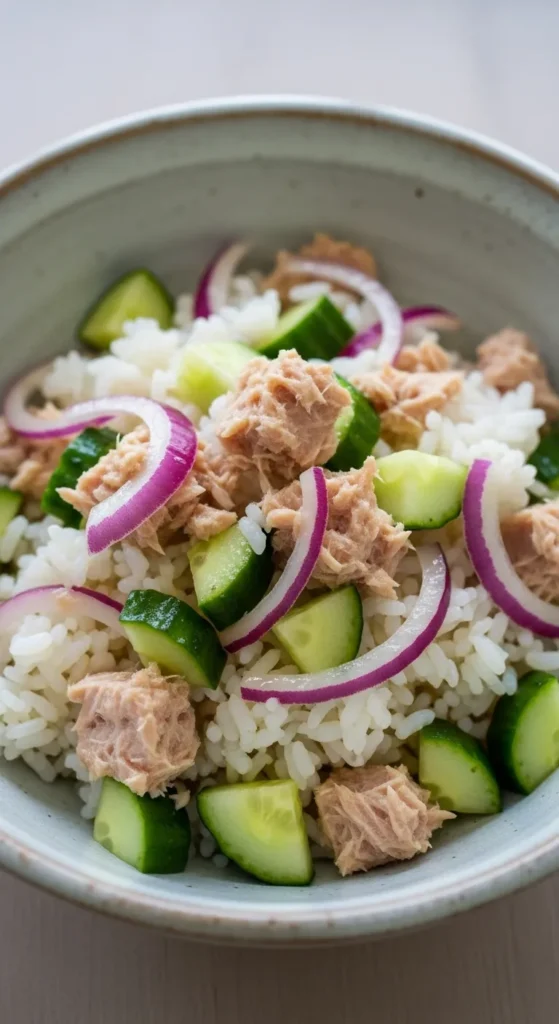  Rice Tuna Veg Bowl