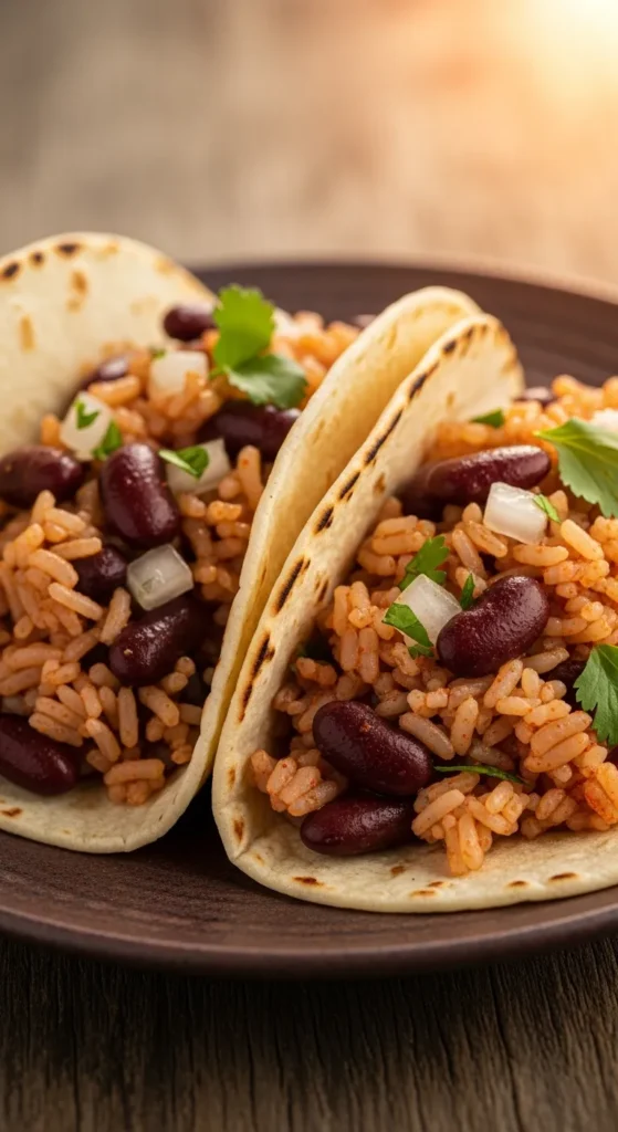 Rice and Bean Tacos