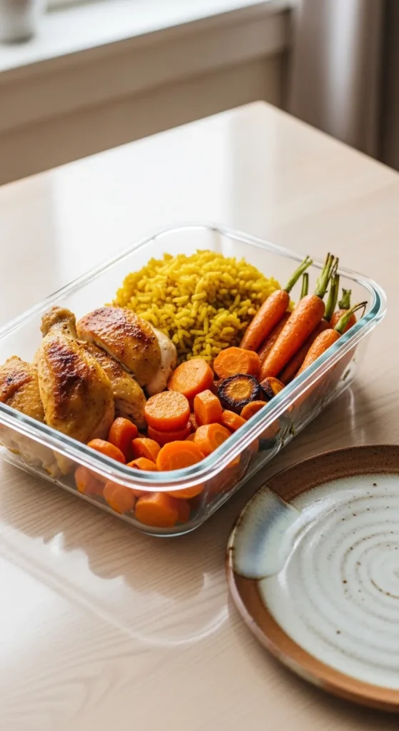 Rice and Chicken Tray Bake Boxes