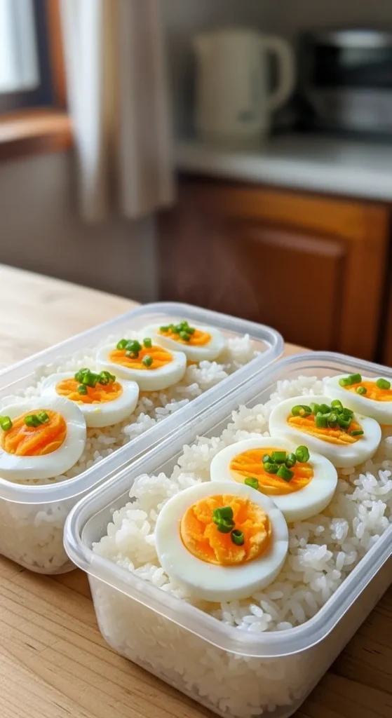 Rice and Egg Bowl Prep