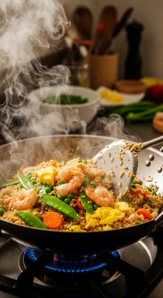  Shrimp Fried Rice with Vegetables