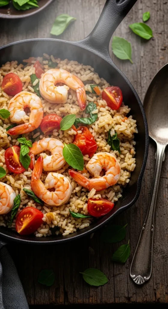  Shrimp Tomato Skillet Rice