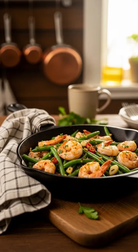 Shrimp and Bean Skillet