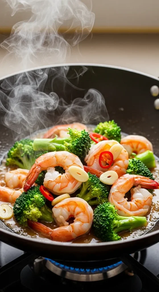 Shrimp and Broccoli Stir Fry