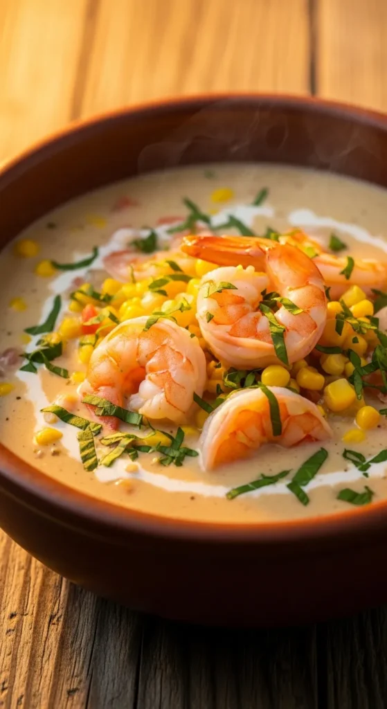 Shrimp and Corn Chowder Bowl