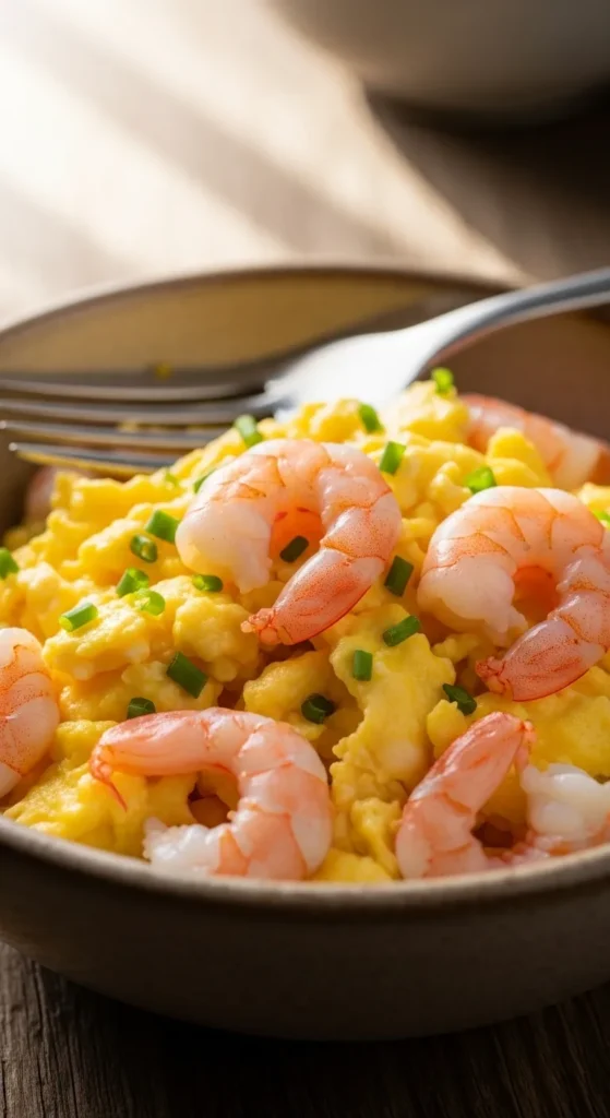 Shrimp and Egg Scramble Bowl