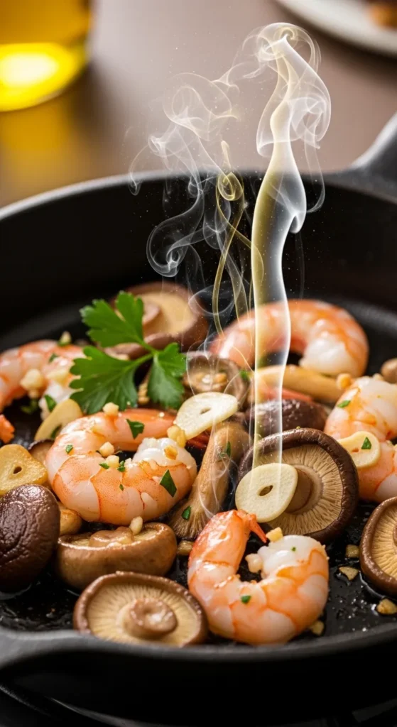 Shrimp and Mushroom Skillet