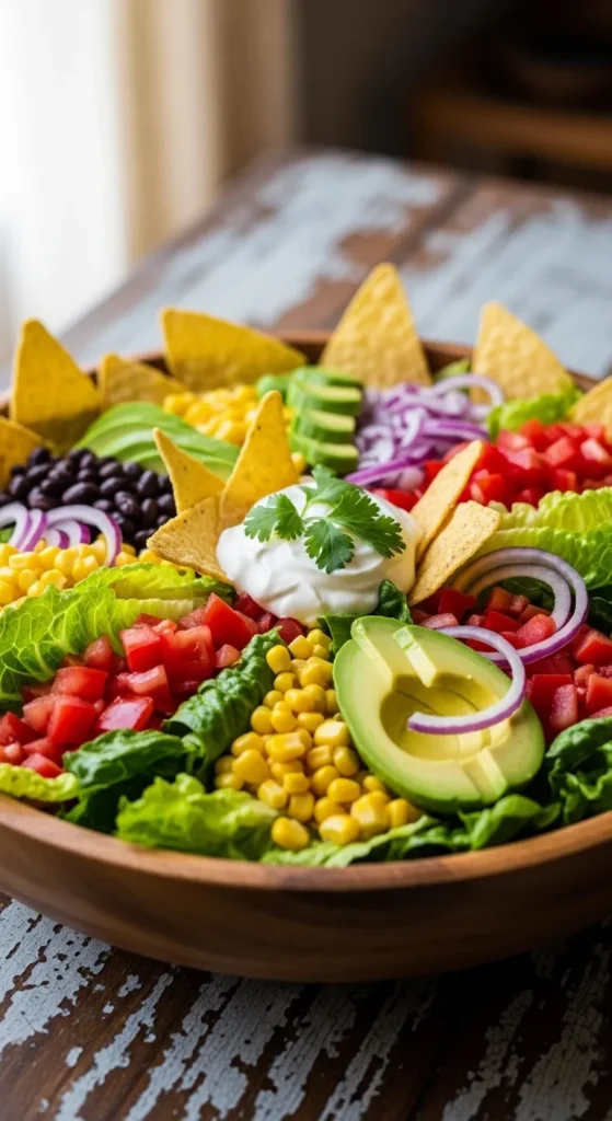 Simple Beef-Free Taco Salad