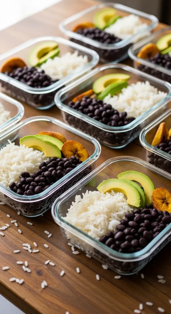 Simple Rice and Bean Meal Prep