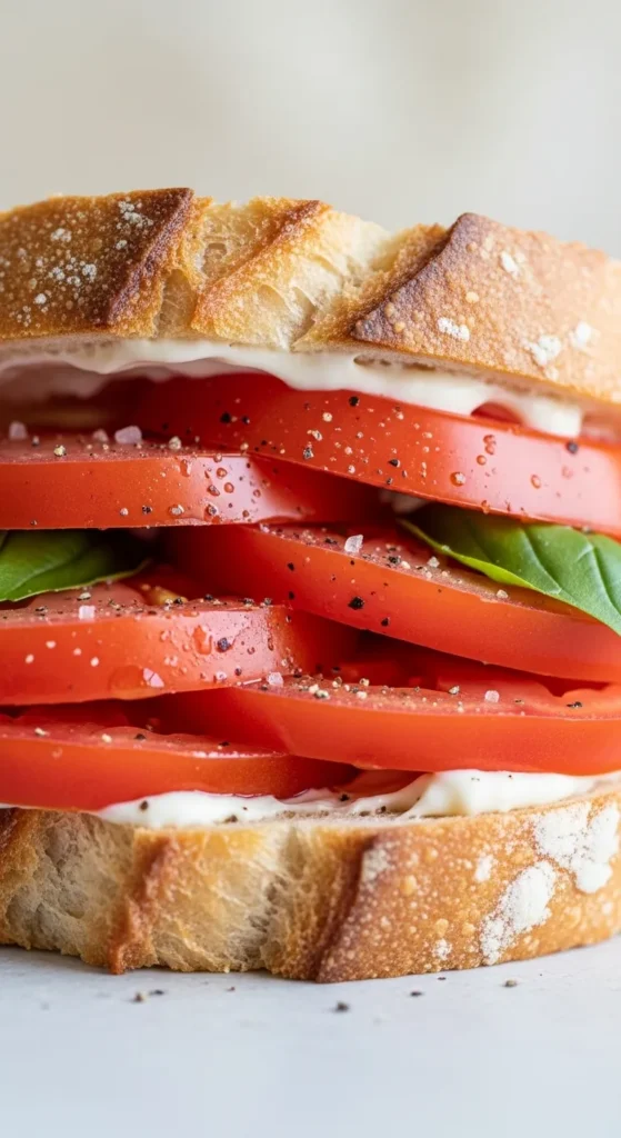 Simple Tomato Sandwich
