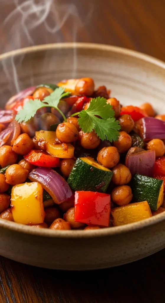 Smoky BBQ Chickpea Stir Fry