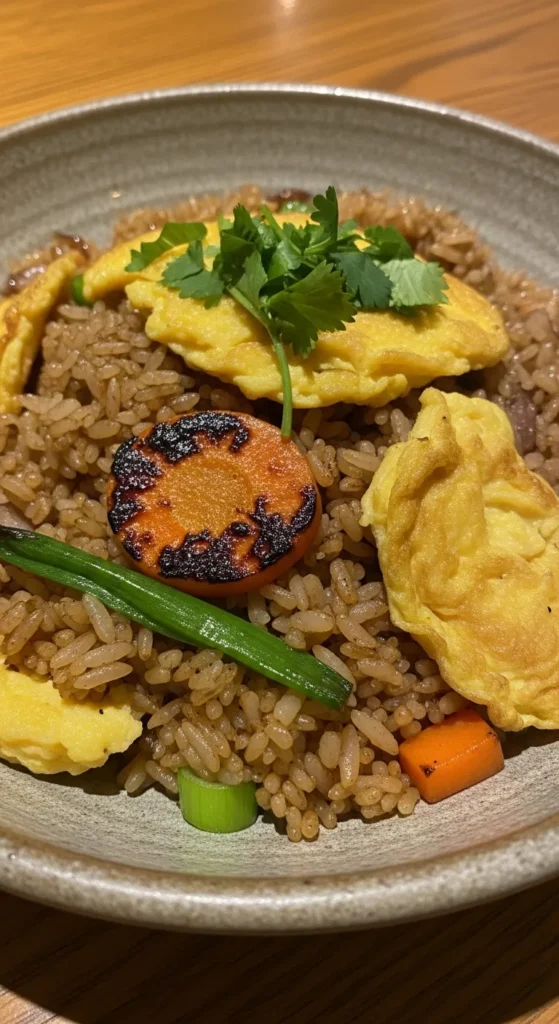 Smoky BBQ Egg Fried Rice