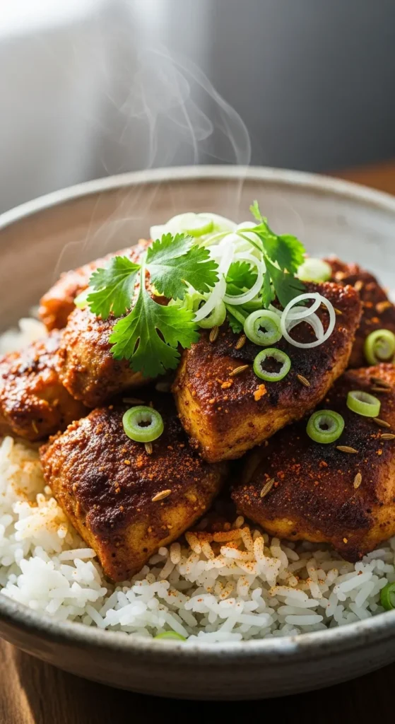 Spiced Chicken Rice Bowl