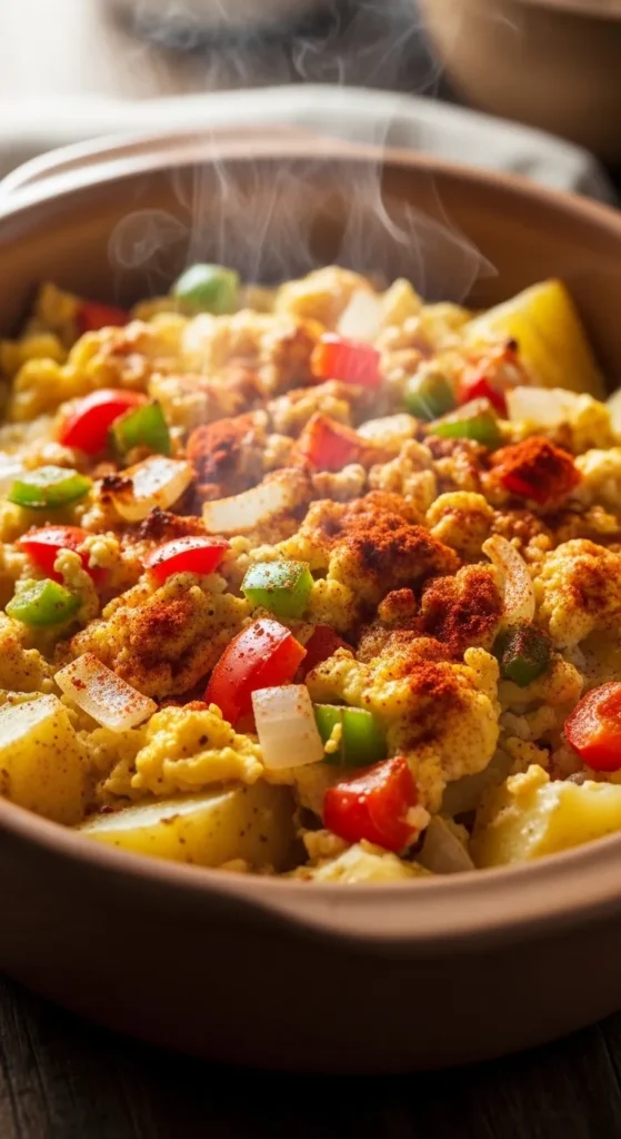 Spiced Potato Egg Bake