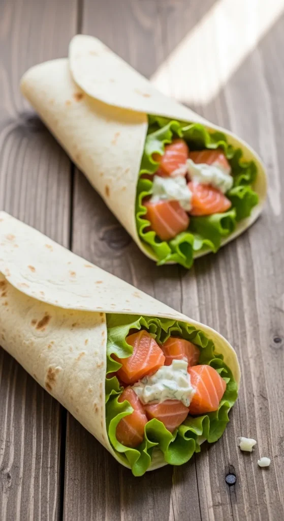 Spiced Salmon Wraps