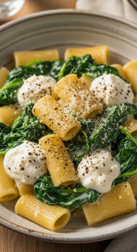 Spinach Ricotta Pasta