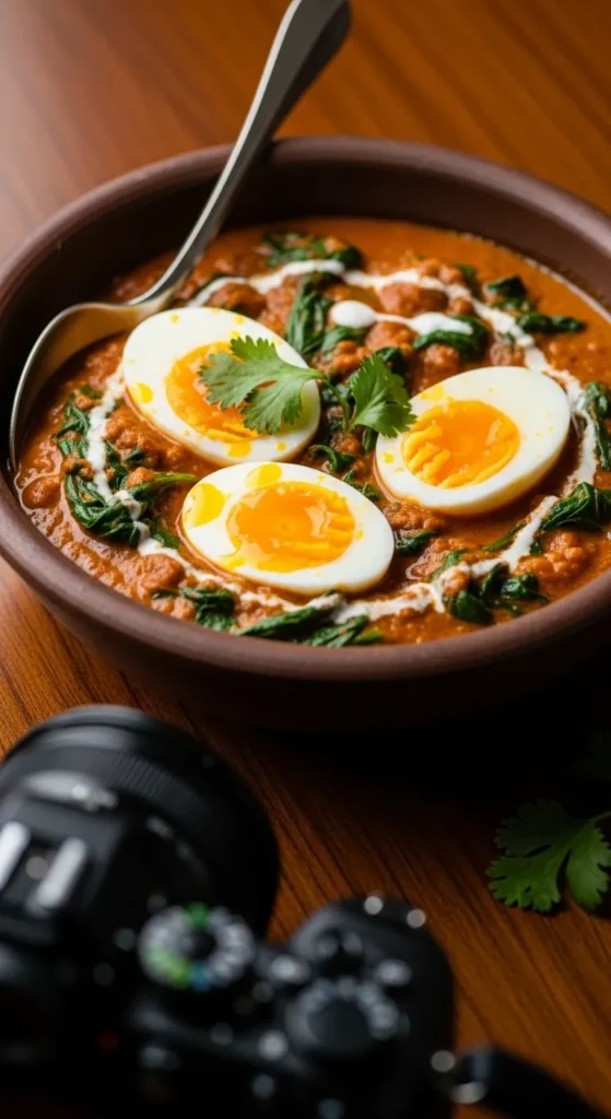 Spinach and Egg Curry