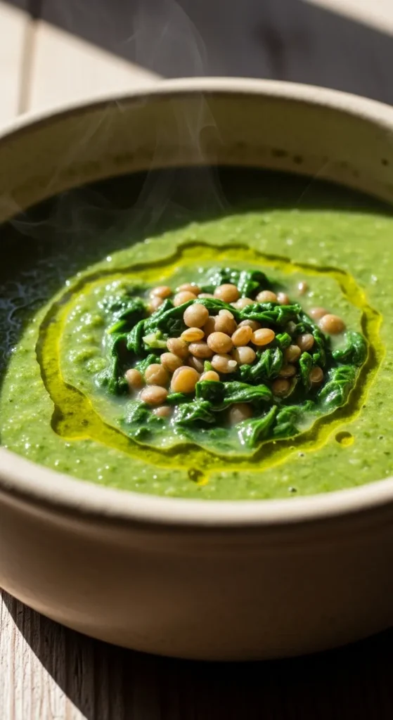 Spinach and Lentil Soup