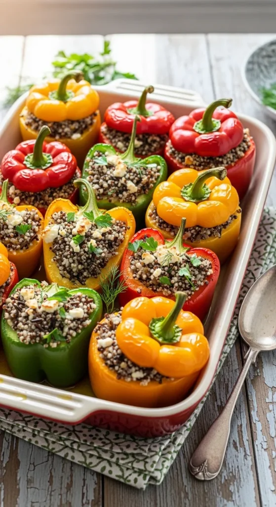 Stuffed Bell Peppers with Rice