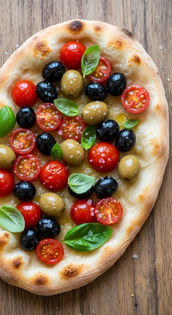 Tomato and Olive Flatbread