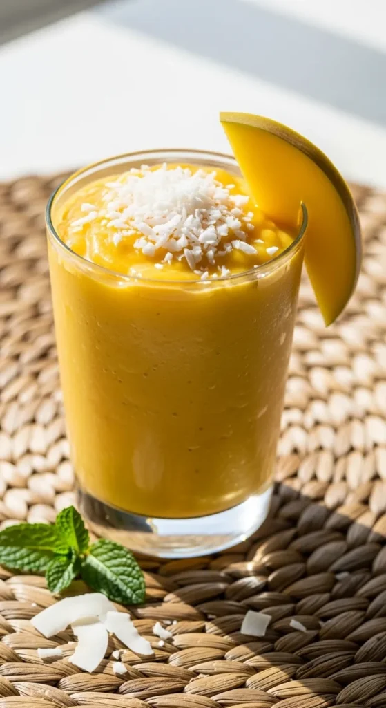 Tropical Mango Coconut Smoothie