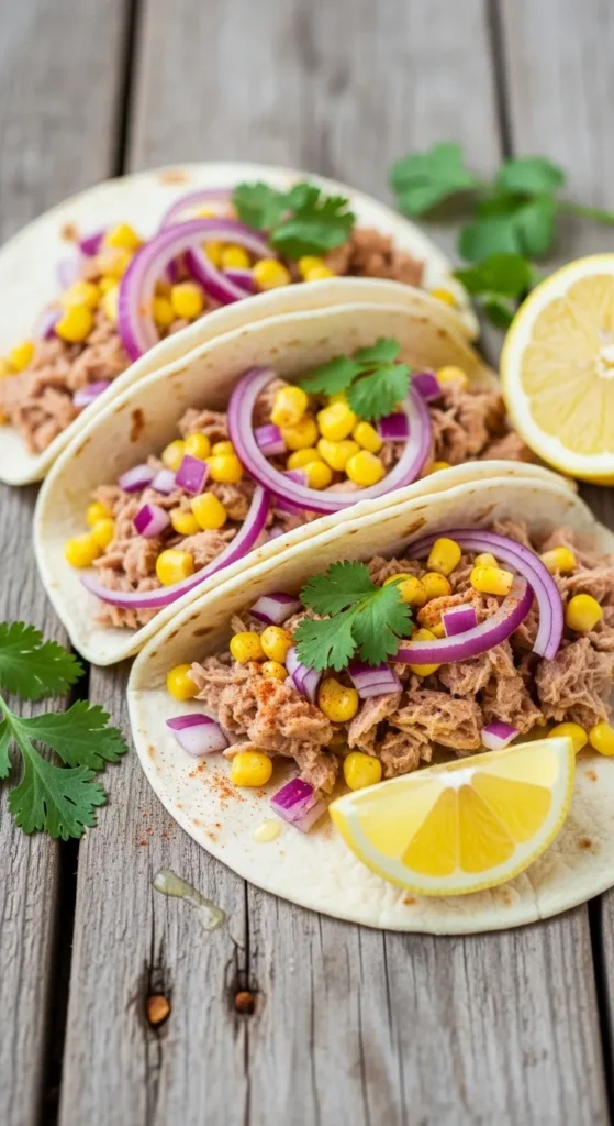 Tuna Corn Tacos