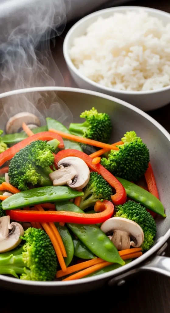 Vegetable Stir-Fry with Rice