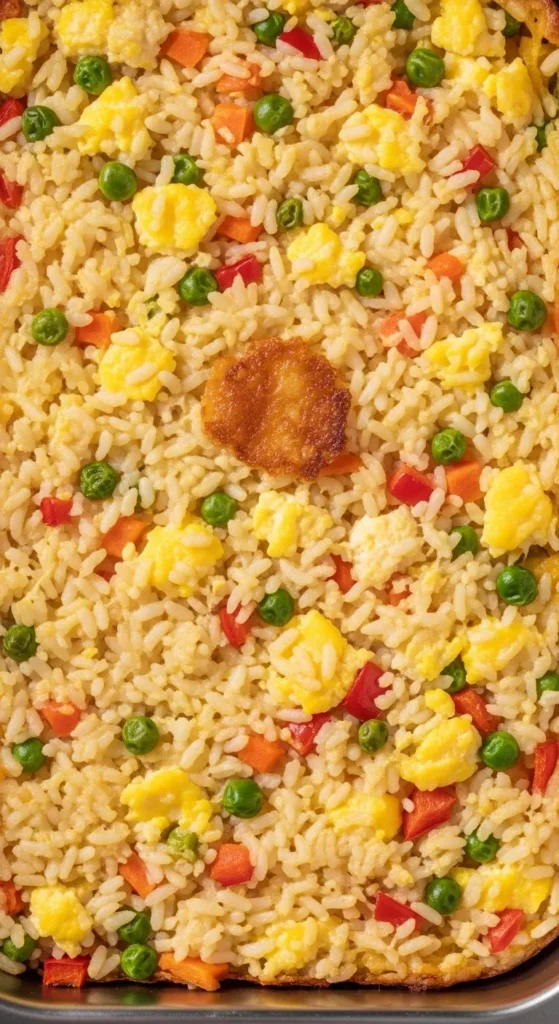Veggie Rice Egg Bake