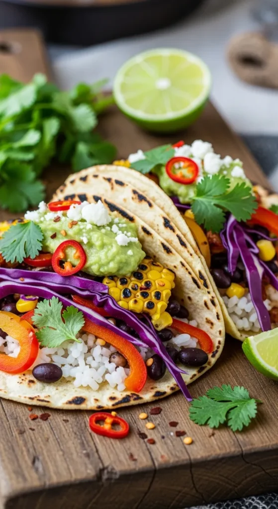 Veggie Rice Tacos