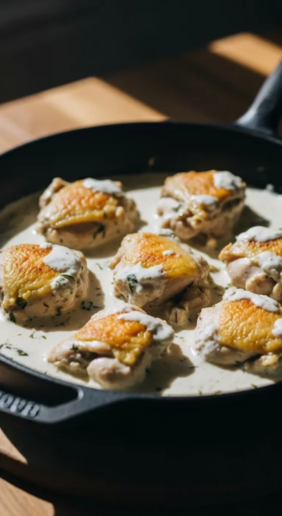 Yogurt Marinated Chicken Skillet