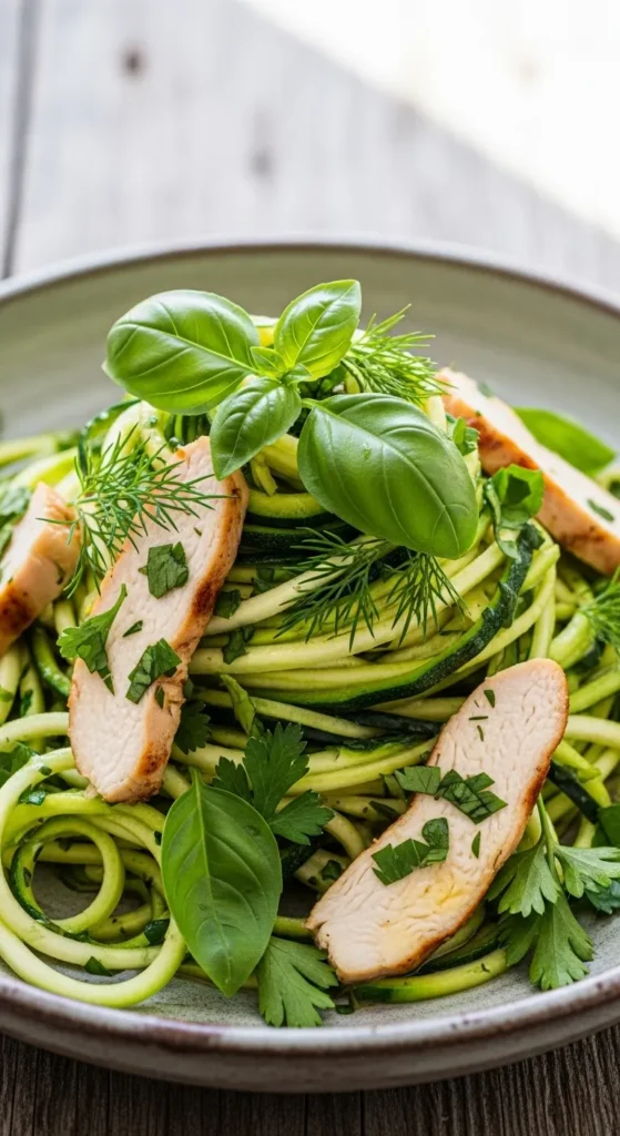 Zucchini Noodles with Chicken
