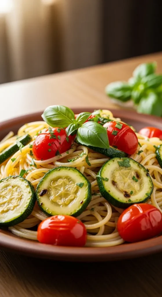 Zucchini and Tomato Pasta